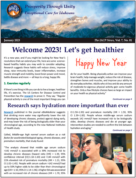 IACP News January 2023 cover Image