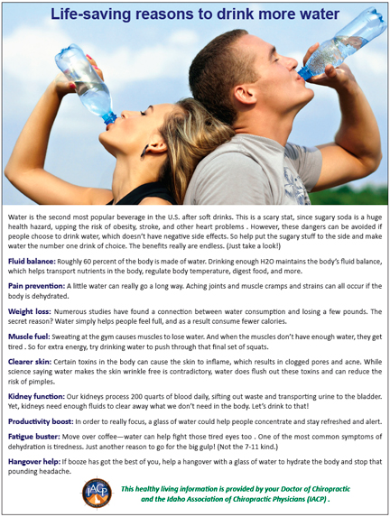 Life saving reasons to drink more water